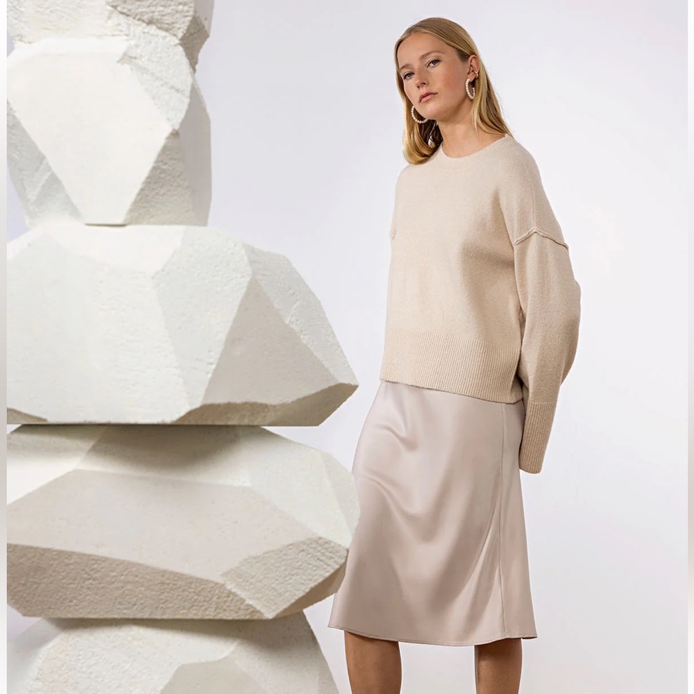 Sanctuary Midi Skirt in Toasted Marshmallow